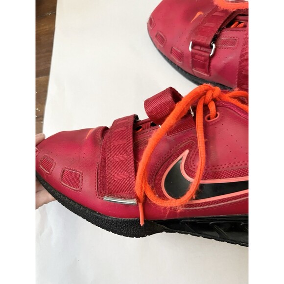 Nike Romaleos 2 Red/ Orange/ Black 476927-606 Men’s Size 11.5 RARE Weightlifting - Picture 3 of 13